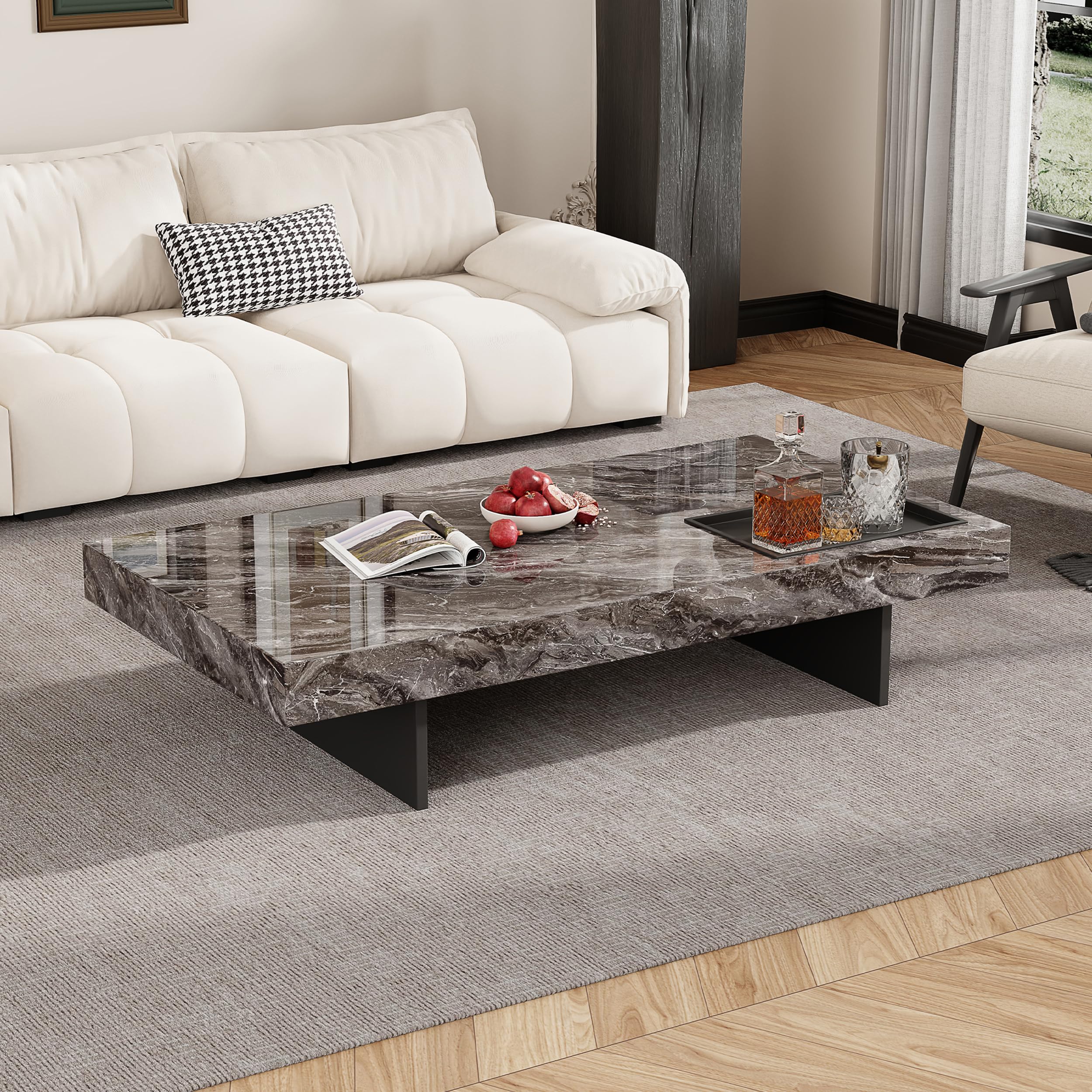 Amazon.com: Modern Coffee Table for Living Room, 51.2